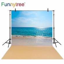 Funnytree backdrop for photographic studio sea beach summer nature landscape professional background photocall photobooth 2024 - buy cheap