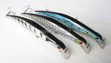 16.5cm 22g Sinking Sea Lure Fishing Lure Minnow Bait Slender Shape Lure Plastic Hard Bait Casting Bait Fishing Tackle China Hook 2024 - buy cheap