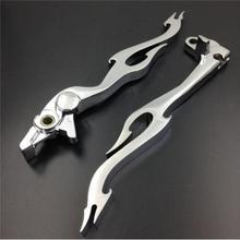 Custom Brake Clutch Levers For Suzuki GSX-R 600 750 1000 TL1000S Chrome Skull 2024 - buy cheap