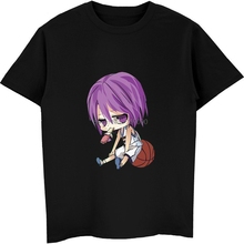 Camiseta de Kuroko No basike para hombre, camiseta de Anime Kuroko tethis, camiseta de Midorima murasakilara, camiseta de dibujos animados, camisetas de Hip-Hop 2024 - compra barato