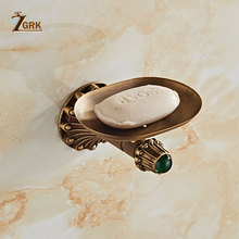 ZGRK Superior Brass Soap Dish Bathroom Accessories Wall Mounted Soap Box High Quality Brass Anodizing Surface Soap Holder 2024 - buy cheap