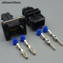 Shhworldsea-conector de arnés de cable para coche, 2 pines, 3,5 MM EV1, conector macho hembra, enchufe eléctrico resistente al agua para coche 2024 - compra barato