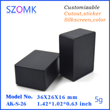 Szomk пластиковые корпуса для электроники (100 шт.) 36*26*16 мм Небольшая распределительная коробка корпус для электроники 2024 - купить недорого