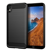 For Xiaomi Redmi 7A Case Shockproof Brushed Carbon Fiber Soft Bumper Case Cover for Xiaomi Xiomi Redmi 7A 2019 5.45" Phone Cases 2024 - buy cheap