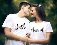 Sugarbaby Just Married mr and mrs Shirts Couple t shirt Wedding Gift Just Married shirt Honeymoon shirts Short Sleeve Tops 2024 - buy cheap