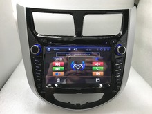BYNCG русская меню 7 "автомобильный DVD плеер для Hyundai Solaris accent Verna i25 с 2 din Автомобильный навигатор GPS радиотв USB BT 8GB карта 2024 - купить недорого