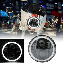 5.75" LED Projector Headlight For Yamaha trx850 V-Star XVS 250 650 950 1100 1300  5-3/4" 5.75 inch LED Headlight For Harley 2024 - buy cheap