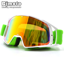 Bjmoto unisex motocross óculos de proteção motocicleta corrida eyewear esqui snowboard destacável uv 2024 - compre barato