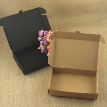 Caja de cartón hecha a mano para regalar, paquete de embalaje para joyería pequeña, 50 unids/lote 2024 - compra barato