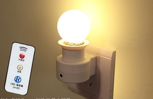 E27 Lamp Bases With Remote Controller + 3W LED Light Bulb 160-250V 40W 50/60HZ 2024 - buy cheap