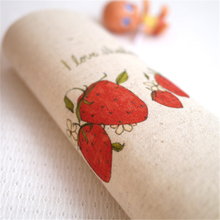 New High quality 2pcs 20*20cm strawberry Hand Dyed Cotton Linen Fabric Diy  apron hand bags  Sewing Craft Patchwork Cloth 2024 - buy cheap