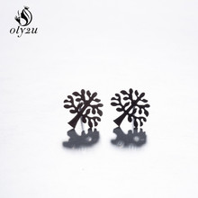 Oly2u-pendientes pequeños de estilo Kpop para mujer, aretes coreanos de acero inoxidable, joyería y accesorios 2024 - compra barato