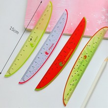 15cm DIY Creative Fruit Ruler Cute Kawaii Plastic Ruler For Kids Student Novelty Nice Promotional gift Korean Stationery 2024 - buy cheap