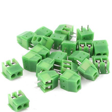 Conector de Terminal de tornillo PCB, 50 Uds., 3,5mm, 2 pines, 2 vías 2024 - compra barato