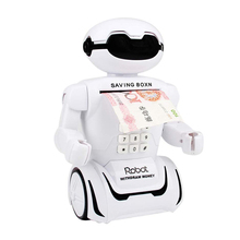 Electronic Piggy Bank Safe Cash box Robot Music Saving Money Box Coin Bank Coin Box Desk Lamp For Children Toy 2024 - buy cheap