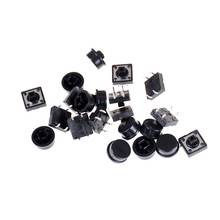 hot！10pcs 12x12x12mm With Cap Momentary Tact Switch 4 Pin Tactile Push Button Switch 2024 - buy cheap