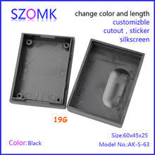 50pcs/lot small black electrical instrument enclosure abs plastic housing  60*45*25mm 2024 - buy cheap