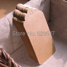 Wholesale 9.5x4.5cm Kraft tag Kraft Blank Hang tag, Retro Gift tag, Table Number cards, 500pcs/lot High Quality Kraft Tag 2024 - buy cheap