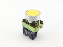 10Pcs/Lot BA51 XB2-BA51 Yellow Self-reset Momentary Flush Pushbutton 1 N/O Flat Push Button Switch 2024 - buy cheap