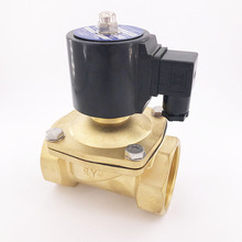 GOGO AC220V 24V DC 12V DC 2 way brass solenoid valve vacuum -1bar-1bar 2 inch normally close vacuum pump solenoid valve 2024 - buy cheap