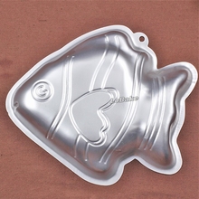 9 inches fish Shape aluminum metal cake mold pan 2024 - buy cheap