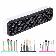 Makeup Organizer Storage Box Rack Brush Holder Gloss Lipstick Case Silicone Cosmetic Display Desk Box 2024 - buy cheap