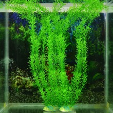 Потрясающее зеленое искусственное растение для аквариума 13 дюймов, украшение для аквариума-S127 2024 - купить недорого