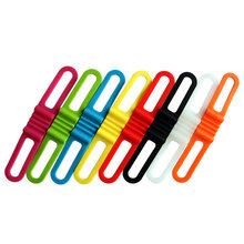 4PCS /PACK Silicone Strap Bike Front Light Holder Bicycle Handlebar Fixing Tie  Bycicle Torch Flashlight Bandages Speaker Mount 2024 - buy cheap