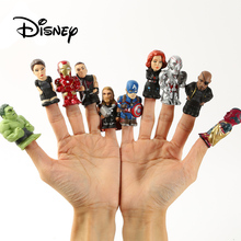 Disney 10 шт./компл. фигурку Модель Marvel Железный человек кукла аниме украшения ПВХ фигурка пальца игрушки подвижные модель для подарков 2024 - купить недорого