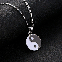 Fashion Personality Yin Yang Ba Gua Taichi Pendant Necklace For Women Men Jewelry Punk Chain Necklaces Couple Necklace 2024 - buy cheap