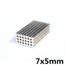 20pcs 7x5 mm N35 Super Strong Powerful Small Round Rare Earth Neodymium Magnets 2024 - buy cheap