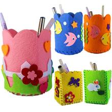 DIY Craft Toy Cute Creative Handmade Cloth Pen Pencil Holder Container Box Craft Toy Multicolor Educational Toy for Kids Baby 2024 - buy cheap