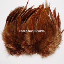 Wholesale! 100pcs Brown 4-6inch/10-15cm Rooster Saddle Cape Craft Feathers For Crafts Wedding Decoration chicken pheasant plumes 2024 - buy cheap