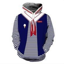 Stranger Cosplay Things Scoops Ahoy Robin Hooded Hoodie Pullover Costume Jacket Printed Cosplay Autumn Hooded Sweatshirt 2024 - buy cheap