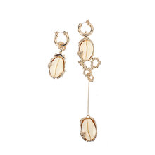 Fashion Design Big Brand Baroque Retro Baroque style asymmetric earring vintage dangle drop earrings for women  fashion jewel 2024 - buy cheap