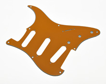 KAISH USA-golpeador de guitarra Vintage ST de 8 agujeros, placa de Scrach, color Naranja puro 2024 - compra barato