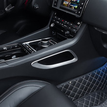 ABS Matte/Carbon Fibre For Jaguar F-PACE f pace 2016-2018 Interior Shift Box Side Cover Trim auto accessories car styling 2pcs 2024 - buy cheap
