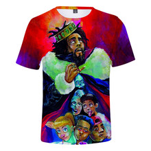 J.Cole 3d print t shirt King Cole short sleeve tshirt t-shirt men women hip hop KOD streetwear t shirts tops brand clothes 2024 - buy cheap