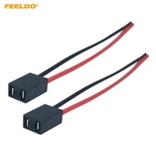 FEELDO 2Pcs Car H7 LED HID Headlight Cable Connector Plug Lamp Bulb Socket Automotive Wire Halogen Adapter Holder #MX5960 2024 - buy cheap