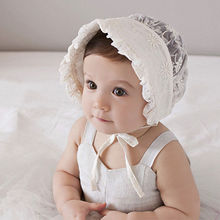 Newborn Infant Toddler Baby Girl Kids Lace Flower Hollow Out Bucket Hat Cap Beanie Bonnet Hair Sunscreen Lace Up  Hat 2024 - buy cheap