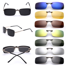 Мужские и женские поляризационные очки с клипсой для ночного видения, модные солнцезащитные очки 2024 - купить недорого
