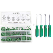 4pcs O Ring Seal Pick Hooks Puller Remover Tool with Green 265pcs O-ring Assortment Set Kit 2024 - buy cheap