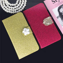 Flip Phone Case Cover for Lenovo A5000 A 5000 Original Rhinestone Cases Bling Fundas Diamond Coque Glitter Capa 2024 - buy cheap