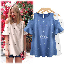 Blue,White XL,XXL,3XL,4XL 2016 plus size tops tunics women summer vintage print blusas feminina shirt casual woman blouse kimono 2024 - buy cheap