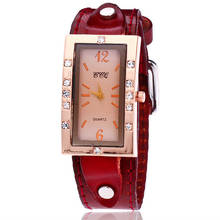 Relogio Feminino Luxury Rose Gold Ladies Rhinestone Watches Women Fashion Small Watch Classic Casual Leather Wristwatch Clock 2024 - buy cheap