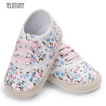 TELOTUNY Fashion Newborn Baby Girls Soft Sole Print Flowers Shoes Anti-slip Toddler Shoes Crib shoes Cloth S3MAR5 2024 - buy cheap
