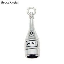 GraceAngie 20pcs Vintage Antique   Wine Bottle Charm Pendant Zinc Alloy DIY Necklace Jewelry Bracelet Making FindingColor 2024 - buy cheap