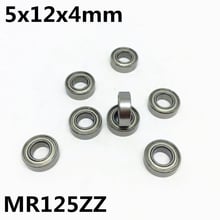 50Pcs MR125ZZ 5x12x4 mm Deep groove ball bearing Miniature bearing High quality MR125Z MR125 2024 - buy cheap