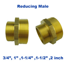 Brass hydraulic hose fitting redcuing adapter male 3/4 1 inch 1-1/2 to 2 inch union fast connector water metal joint for pipe 2024 - buy cheap