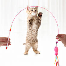 110cm Kitten Toy Fish Shape Cat Catcher Teaser Toy Teaser Wand Pet Cat Toy Cat Teaser Stick Cat Interactive Toys 2024 - buy cheap